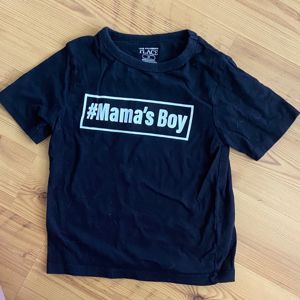 The Children's Place Black Graphic Tee, NWOT
